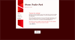 Desktop Screenshot of oremstrailerpark.com